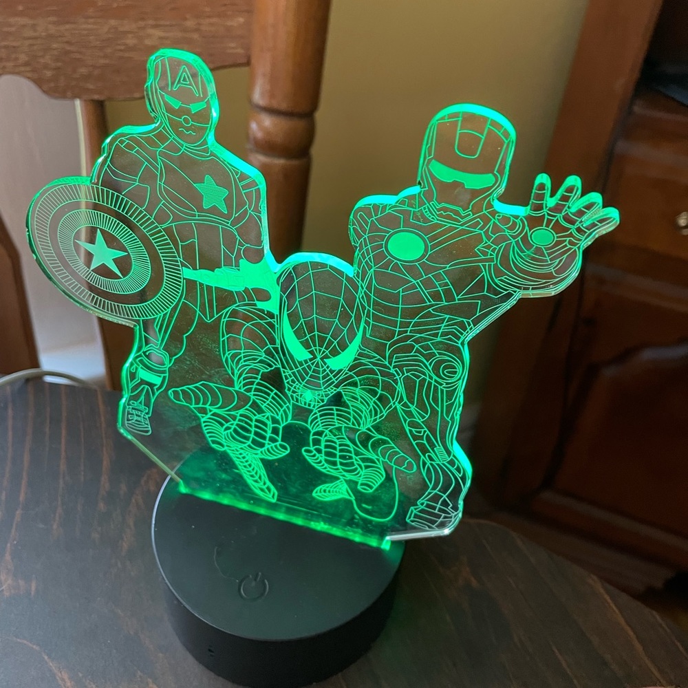 Iron man night light multicolor